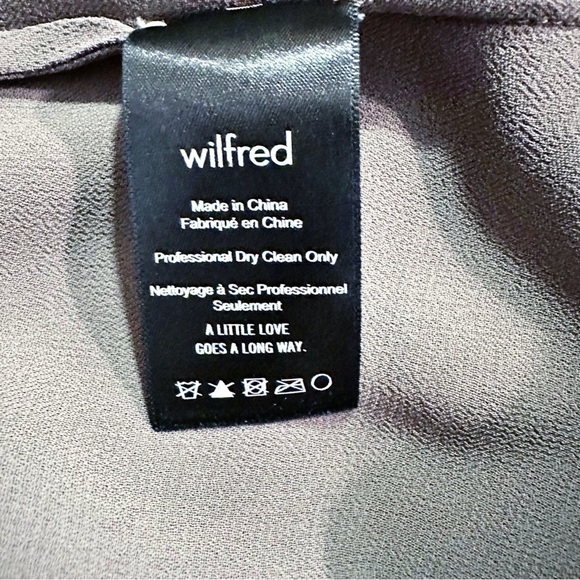 Aritzia Wilfred Semi Sheer Taupe Blouse Size Small - Picture 4 of 7